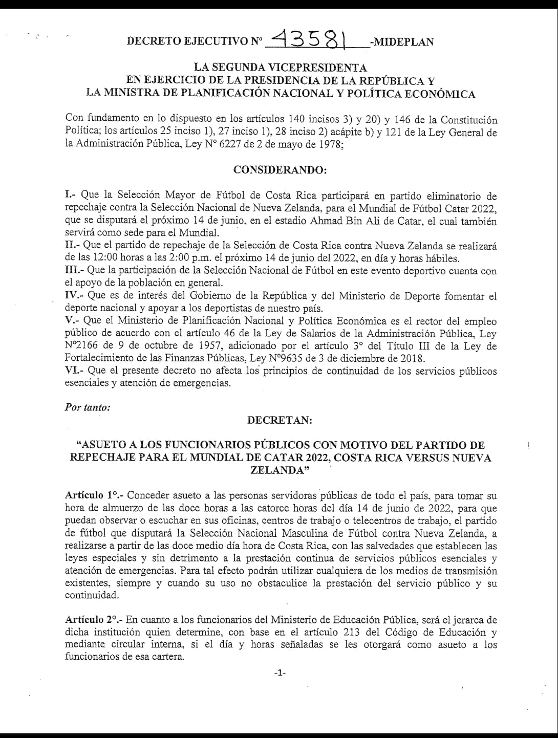 Repechaje: Conozca aquí que decidió el Gobierno sobre el asueto para ver el partido 4 repechaje