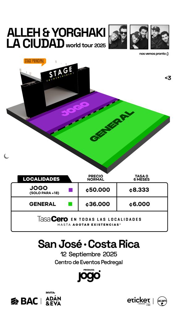 Alleh & Yorghaki regresan a Costa Rica con su gira mundial “La Ciudad Tour” 3 1 1