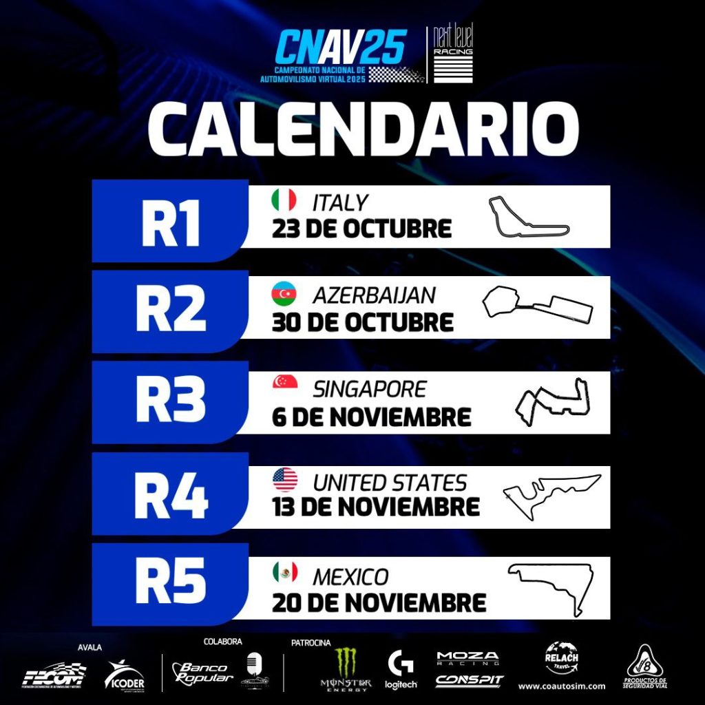 Costa Rica acelera al máximo con el primer Campeonato Nacional de Fórmula 1 Virtual 4 WhatsApp Image 2025 10 11 at 12.50.20