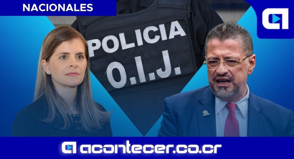 Operativo OIJ contra sospechosos de amenazas contra Chaves y Fernández en Costa Rica