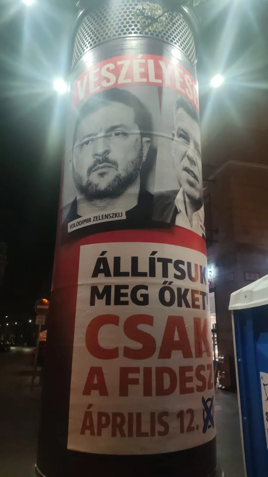 Publicidad elecciones Hungría viktor orban fidesz péter magyar zelenski