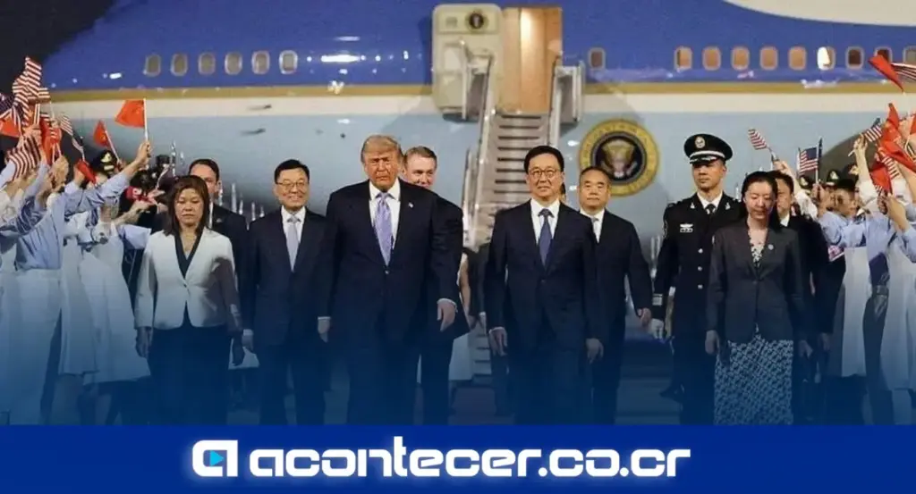 Donald Trump llega a Beijing para visita de Estado a China y reunión con Xi Jinping en mayo de 2026 | Trump visita China, reunión Trump Xi Jinping, tregua comercial Estados Unidos China