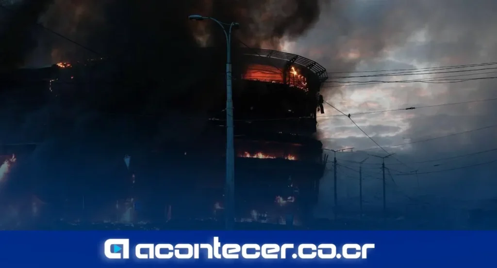 Imagen del misil Oreshnik ruso utilizado en el ataque masivo contra Kiev del 24 de mayo de 2026, condenado por Costa Rica