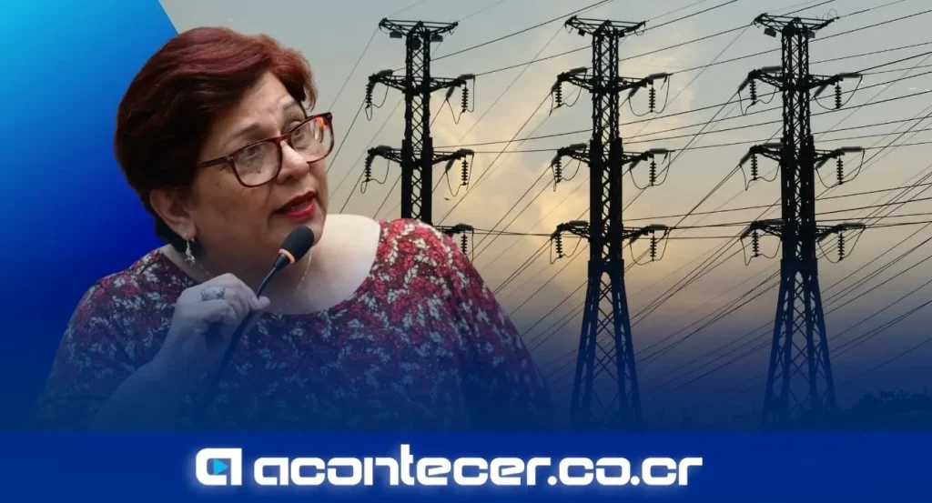 Ciudadana costarricense participa en manifestación pública en defensa del ICE y la CCSS contra proyecto de ley