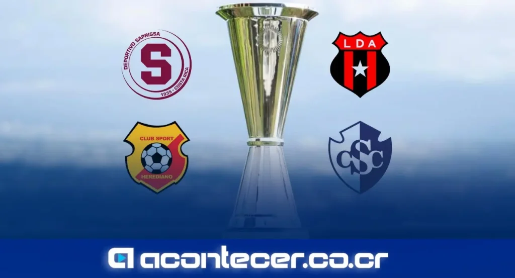 Sorteo Copa Centroamericana Concacaf 2026 con representantes de Alajuelense, Saprissa, Herediano y Cartaginés