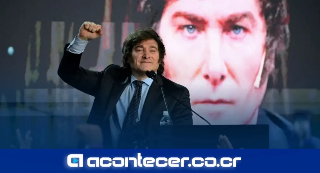 Javier Milei, presidente de Argentina, durante declaraciones sobre las elecciones en Colombia y la candidatura de Abelardo de la Espriella