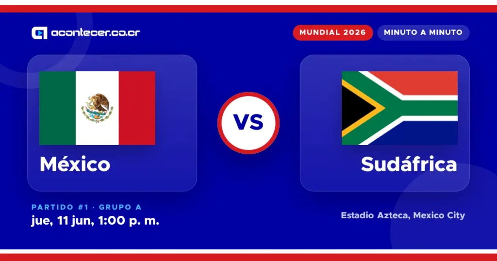 Imagen destacada de M?xico vs Sud?frica en el Mundial 2026