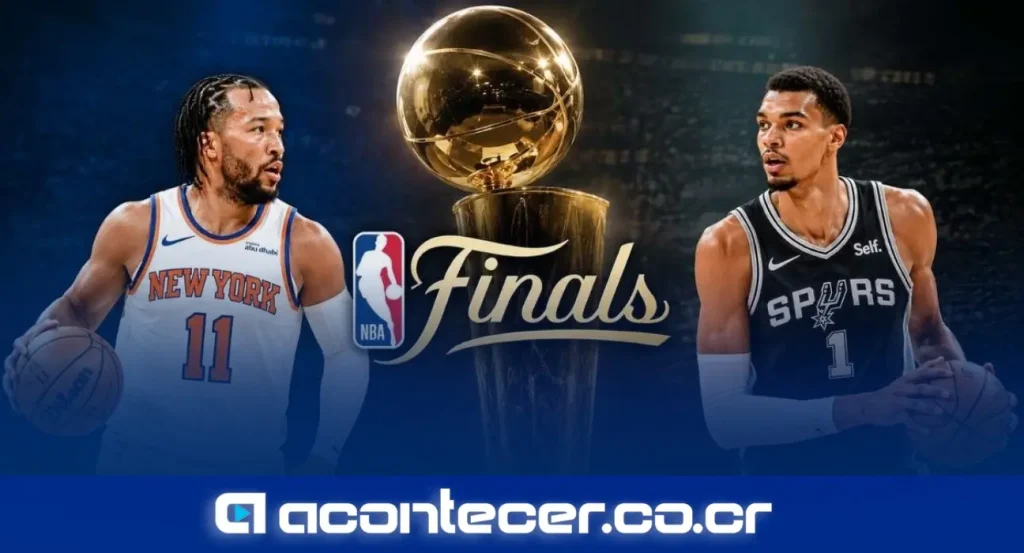Jalen Brunson de los New York Knicks durante el Juego 1 de las Finales de la NBA 2026 contra los San Antonio Spurs