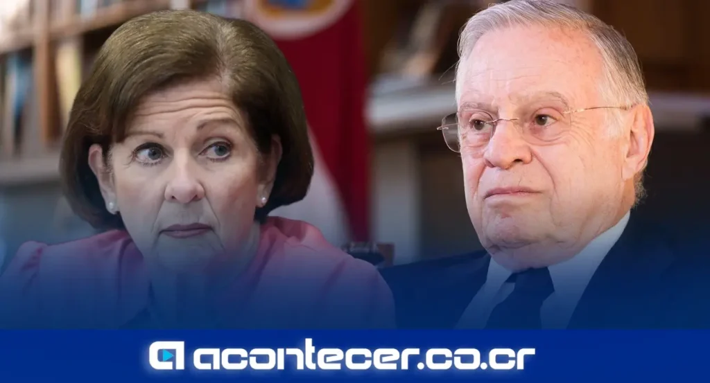 Expresidente Miguel Ángel Rodríguez Echeverría durante pronunciamiento público en el que anunció demanda contra la exdiputada Pilar Cisneros Gallo por difamación