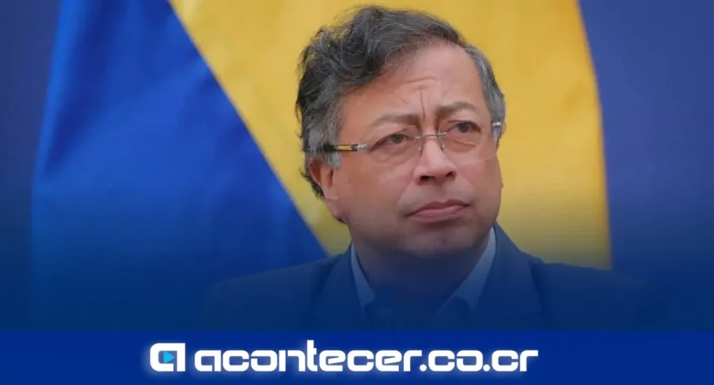 Presidente de Colombia Gustavo Petro Urrego durante acto oficial en Bogotá