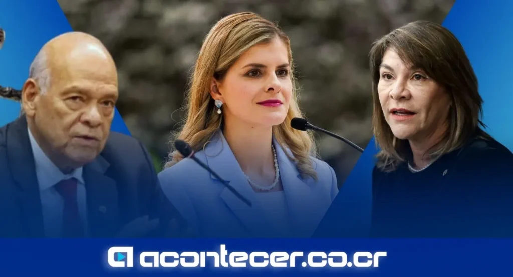 Laura Fernández Delgado, presidenta de Costa Rica, durante conferencia de prensa semanal en Casa Presidencial