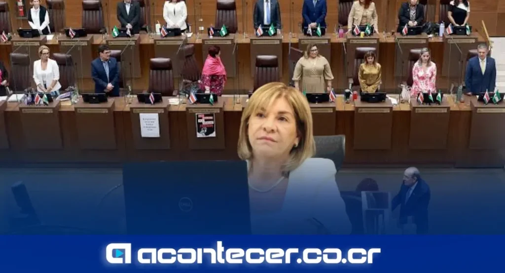 Patricia Solano, magistrada de la Sala Tercera de la Corte Suprema de Justicia de Costa Rica, durante declaraciones sobre inversión social y criminalidad