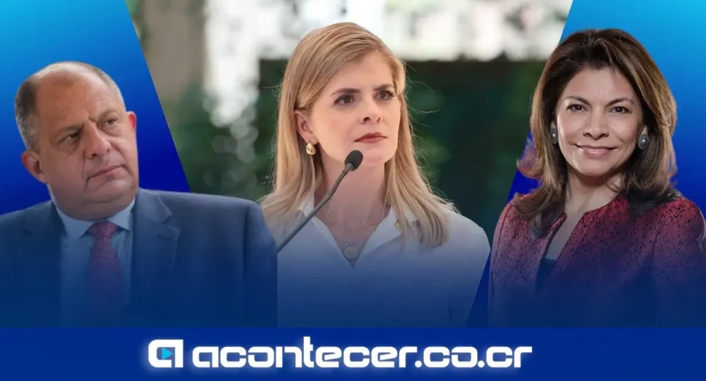 Presidenta Laura Fernández Delgado durante conferencia de prensa en Casa Presidencial