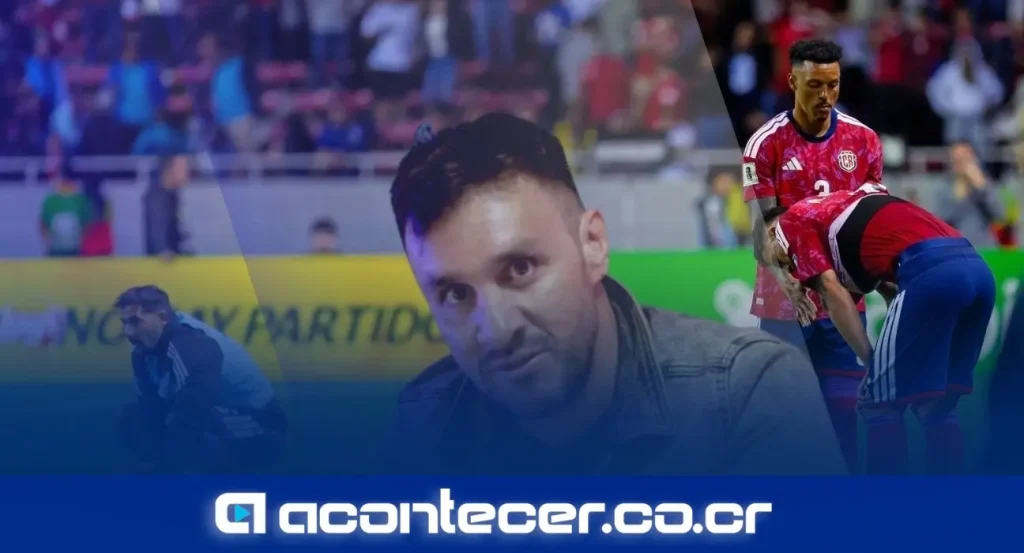 Josué Quesada, periodista deportivo costarricense, durante un comentario sobre la Selección de Costa Rica