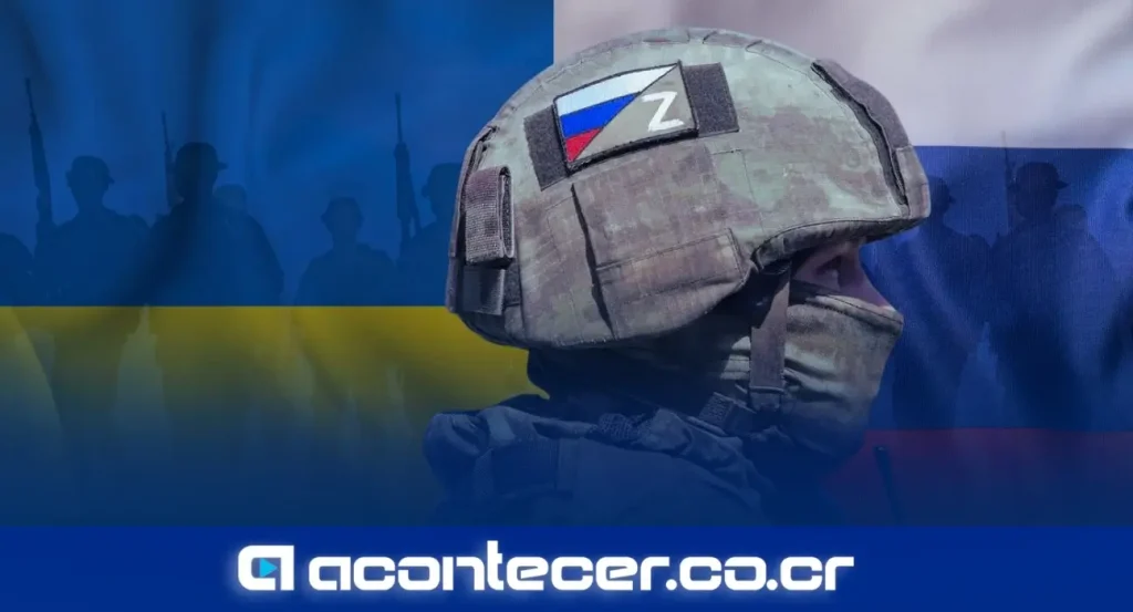 Mapa de Ucrania con zonas de conflicto activo y cifras de bajas militares
