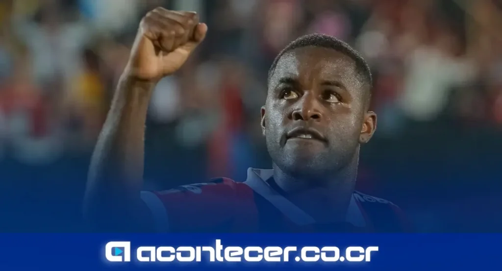Joel Campbell, futbolista costarricense, durante una entrevista en televisión nacional