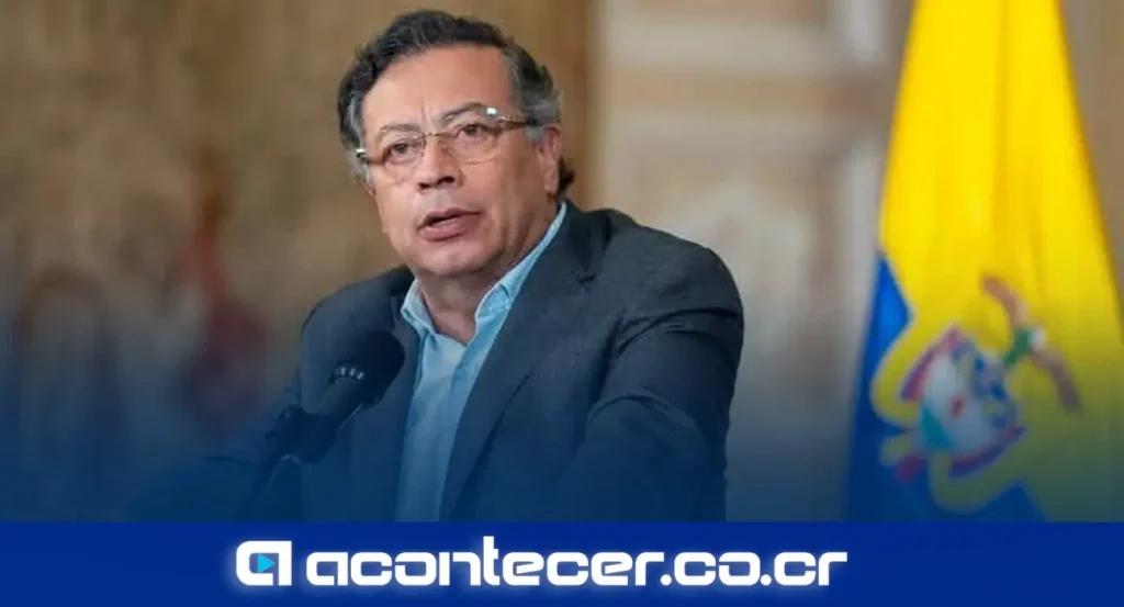 Gustavo Petro, presidente de Colombia, durante una transmisión en vivo en la que descartó una nueva candidatura presidencial