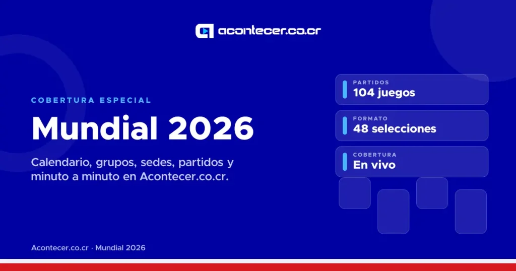 Cobertura especial Mundial 2026 — Acontecer.co.cr