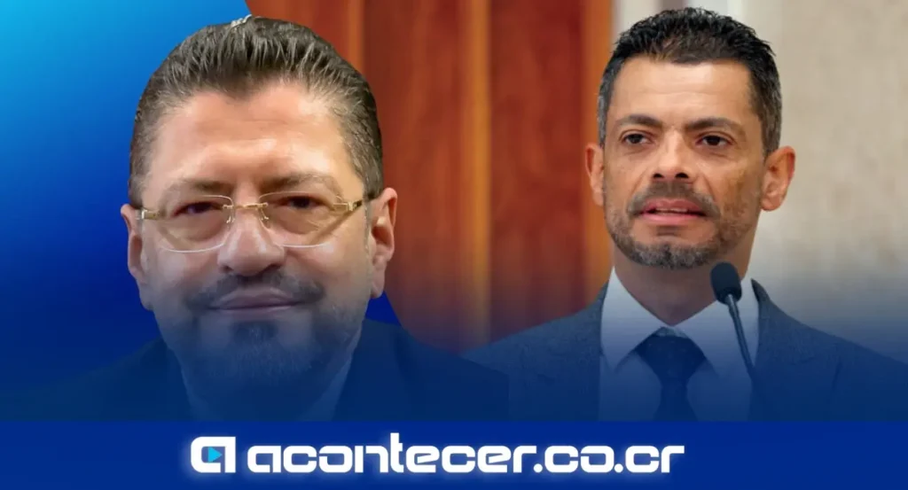 Rodrigo Chaves Robles, ministro de Presidencia y Hacienda, durante conferencia de prensa del Gobierno