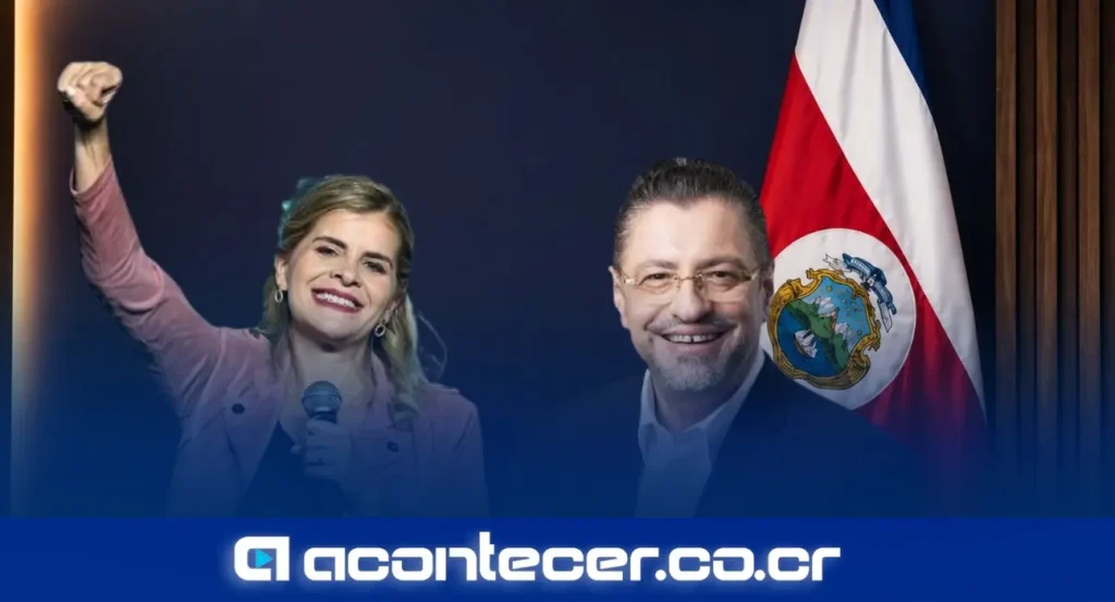 Laura Fernández Delgado y Rodrigo Chaves Robles en evento oficial del Gobierno de Costa Rica