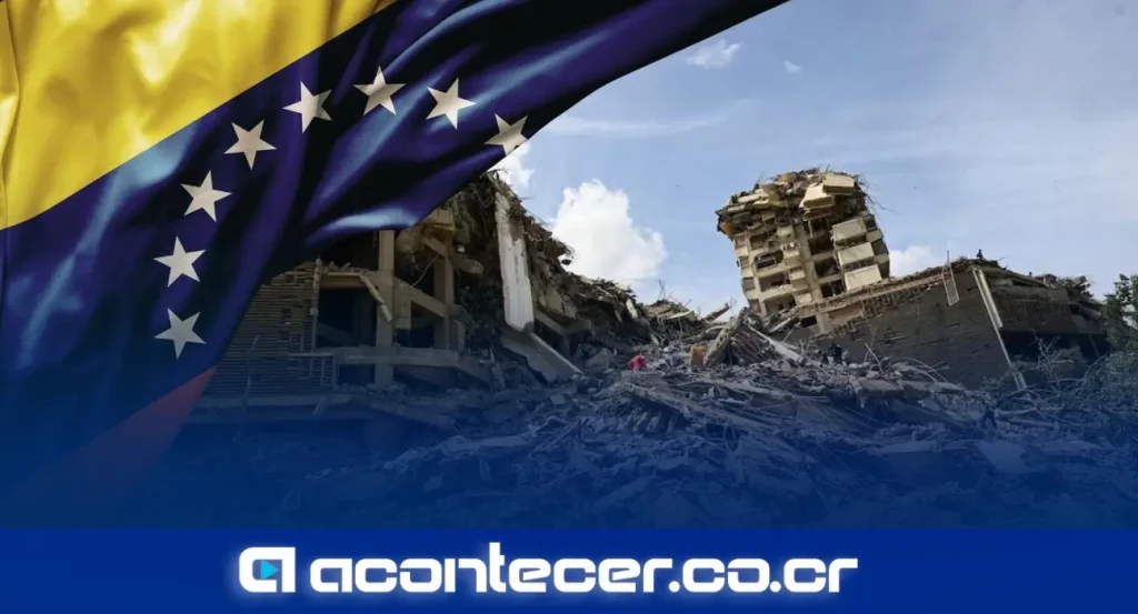 Edificios colapsados en Venezuela tras los terremotos de magnitud 7.2 y 7.5 que dejaron 589 muertos