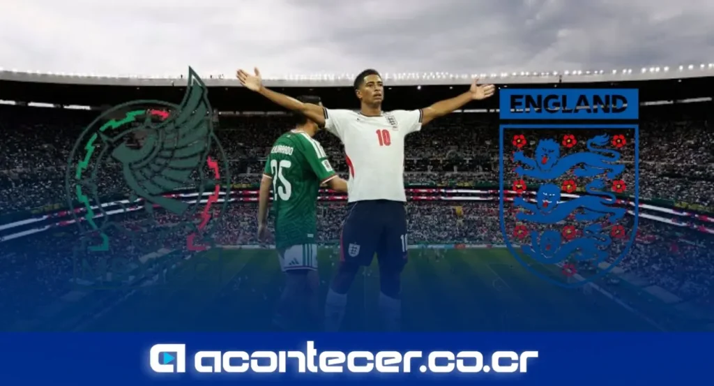 Jugadores de Inglaterra celebrando en el Estadio Azteca tras vencer 3-2 a México en octavos de final del Mundial 2026
