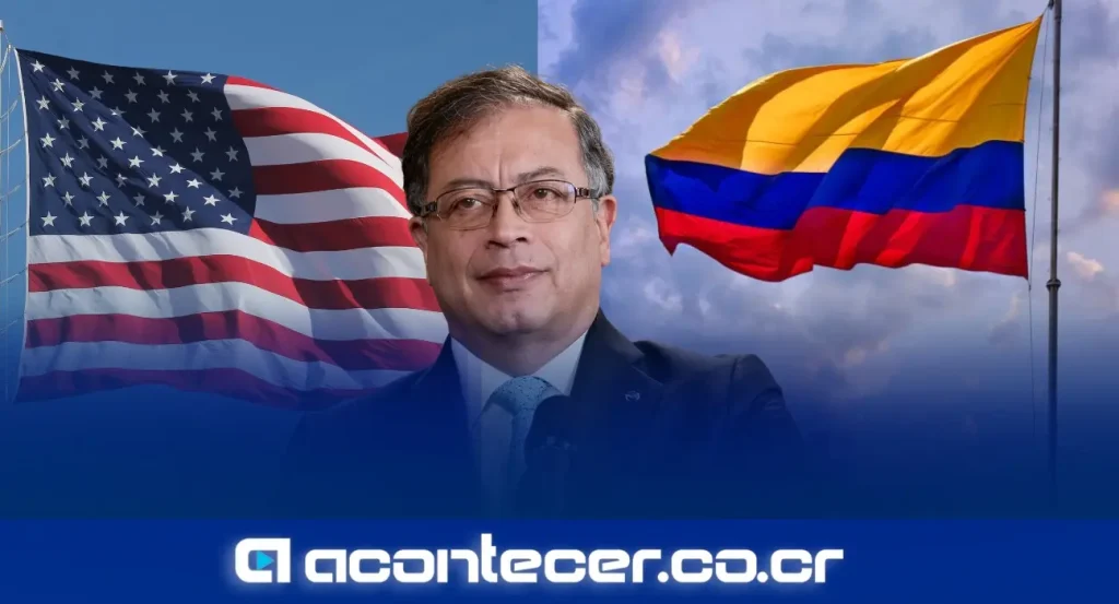 Gustavo Petro, presidente de Colombia, durante una declaración pública