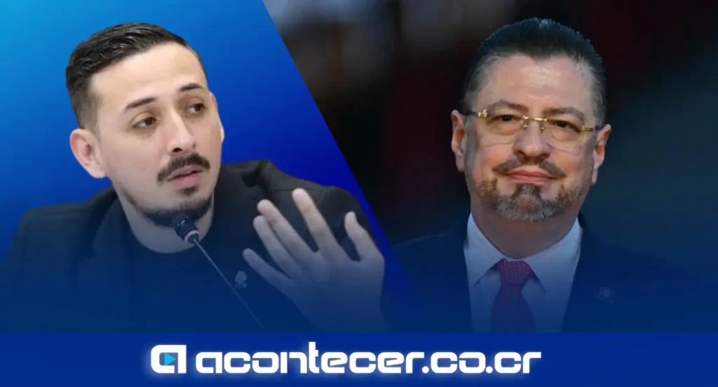 Ariel Robles Barrantes, exdiputado del Frente Amplio, en una conferencia de prensa