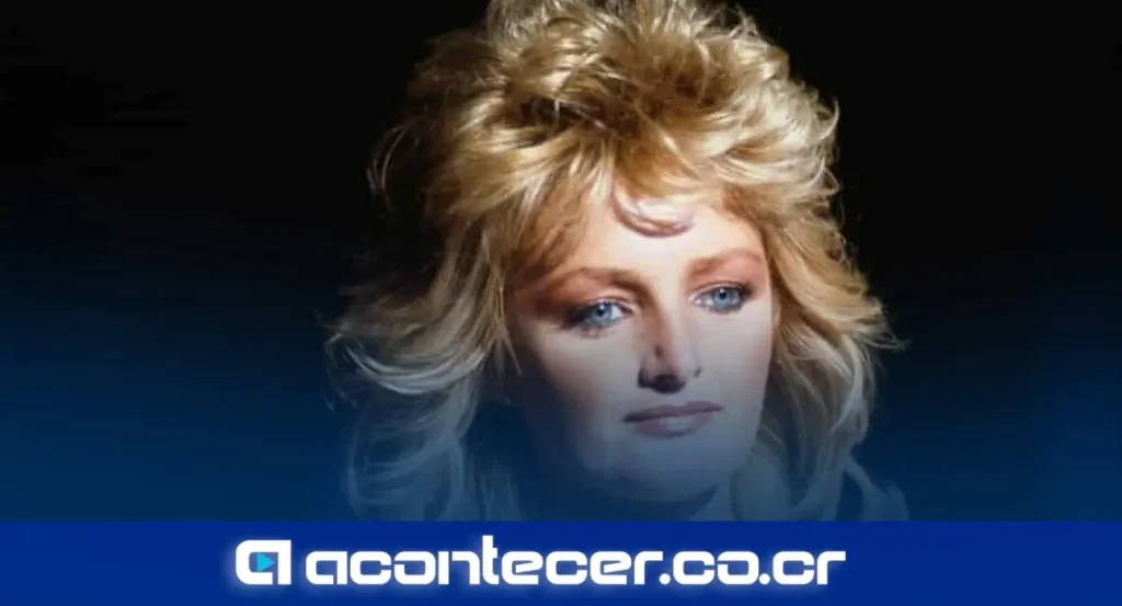 Bonnie Tyler, cantante galesa, durante una presentación en vivo