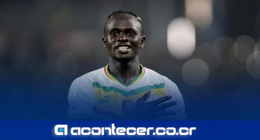 Sadio Mané con la camiseta de la selección de Senegal durante el Mundial 2026