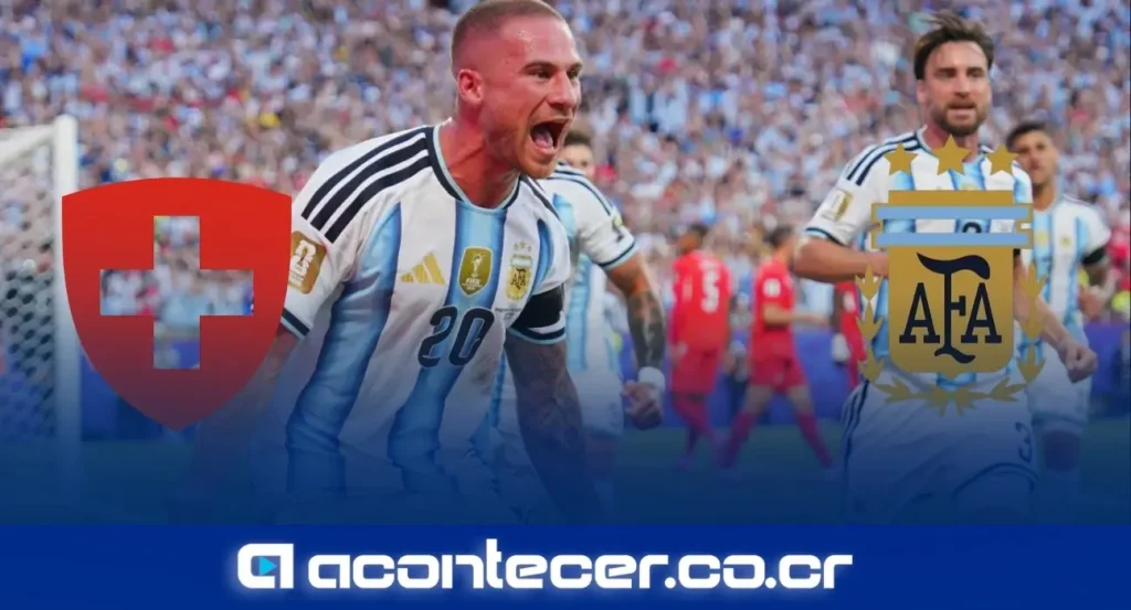 Jugadores de la Selección Argentina celebrando el gol de la victoria ante Suiza en los cuartos de final del Mundial 2026 en Kansas City