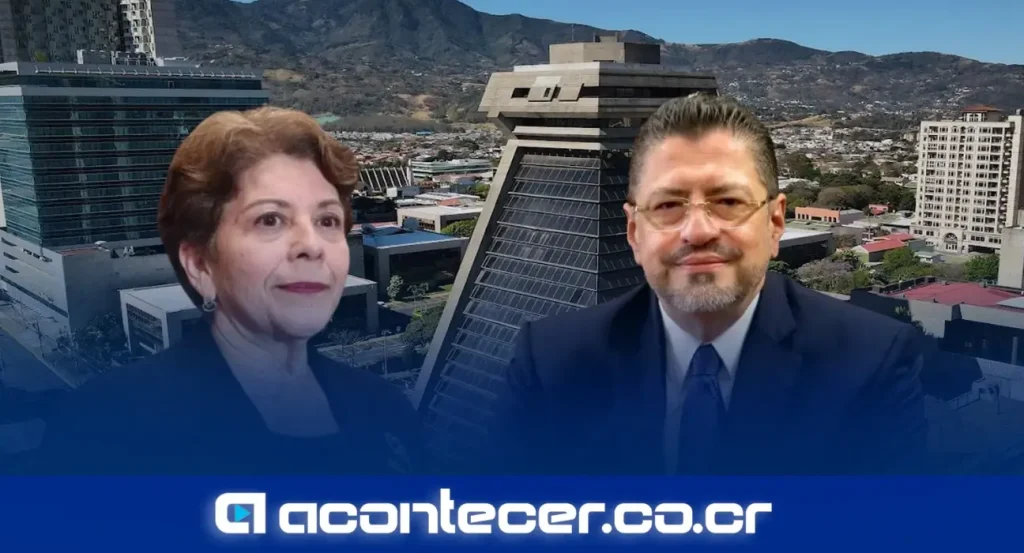 Marta Acosta, contralora general de la República, durante una conferencia de prensa sobre el presupuesto de la Contraloría para 2027