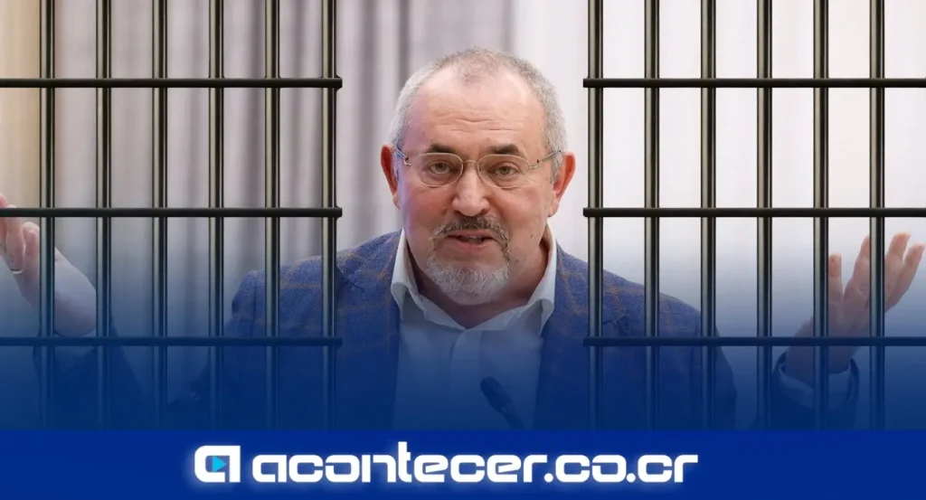 Boris Nadezhdin, político opositor ruso, durante una conferencia de prensa en Moscú