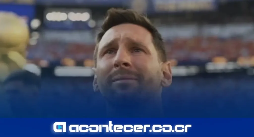 Lionel Messi llora en el terreno de juego tras recibir la medalla de subcampeón del Mundial 2026 de manos del presidente Donald Trump
