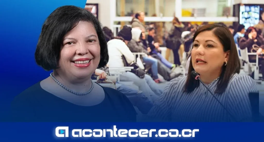 Diputada Ángela Aguilar Vargas del Partido Liberación Nacional durante declaraciones sobre listas de espera en la CCSS