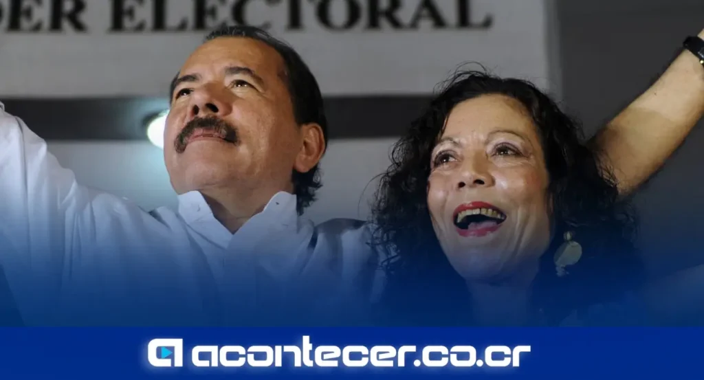 Daniel Ortega y Rosario Murillo en un acto oficial en Nicaragua