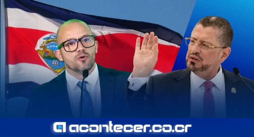 Miguel Guillén, secretario general del Partido Liberación Nacional, durante declaraciones sobre la política tributaria del Gobierno de Laura Fernández.