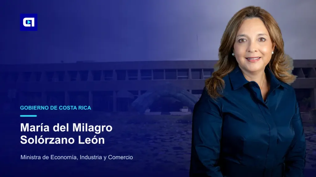 María del Milagro Solórzano León, ministra de Economía, Industria y Comercio de Costa Rica