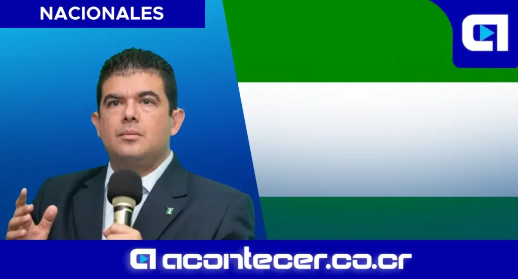 Álvaro Ramos, excandidato presidencial de Liberación Nacional, durante una entrevista sobre su rol en el partido