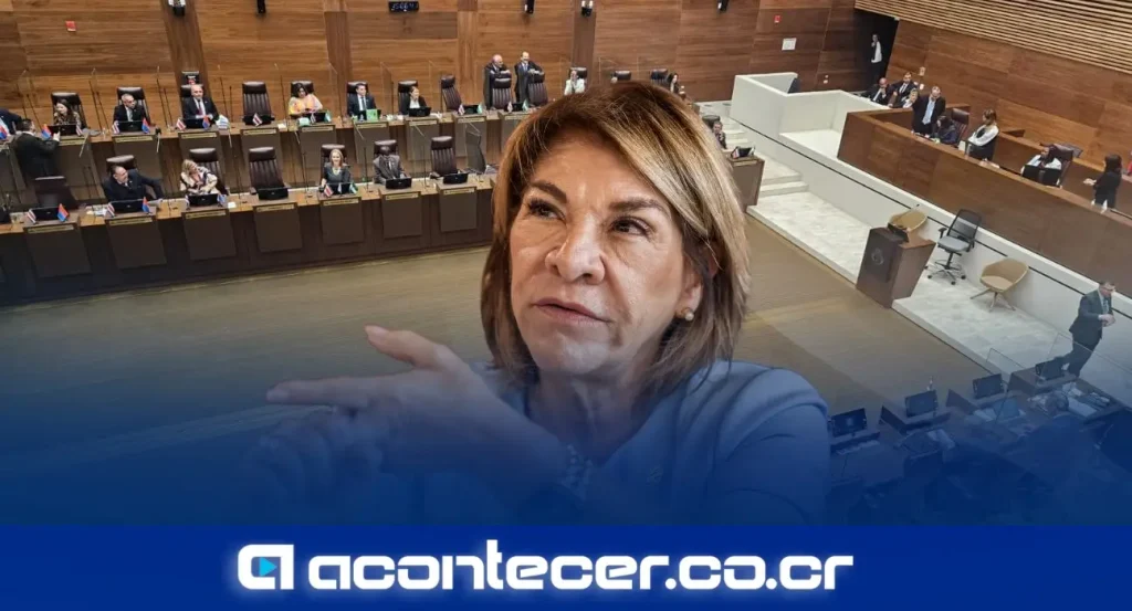 Patricia Solano, magistrada presidenta de la Sala de Casación Penal, durante su intervención sobre el recorte presupuestario al Poder Judicial