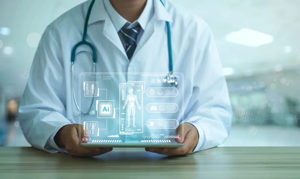 Representación conceptual del eje de dolor identificado en modelos de inteligencia artificial según estudio preprint de arXiv (Foto: gacetamedica.com)