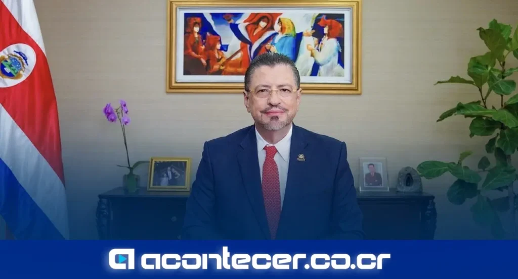 Rodrigo Chaves Robles, ministro de la Presidencia y Hacienda, durante un acto oficial del Gobierno de Costa Rica