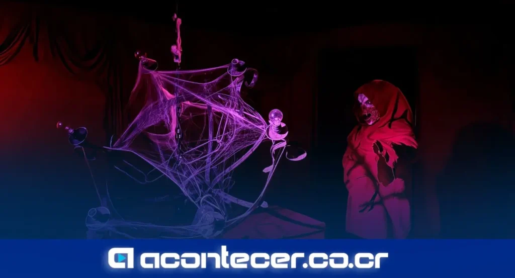 Luis Diego Argüello, gerente de Asuntos Corporativos de Cuestamoras Inmobiliaria, presenta la edición de vampiros del Callejón del Terror en Oxígeno