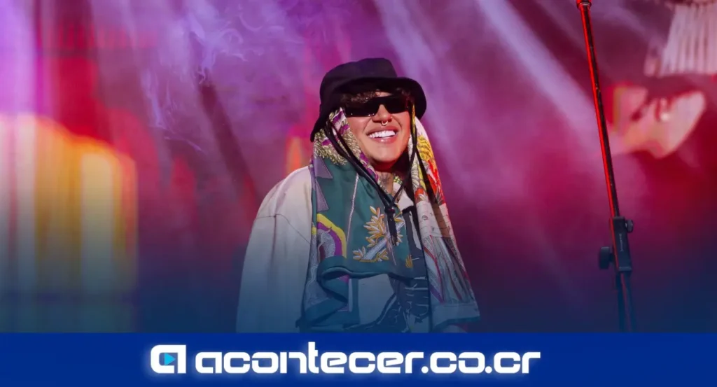 Beéle, artista colombiano, durante su presentación en el Borondo Tour en Parque Viva, Costa Rica