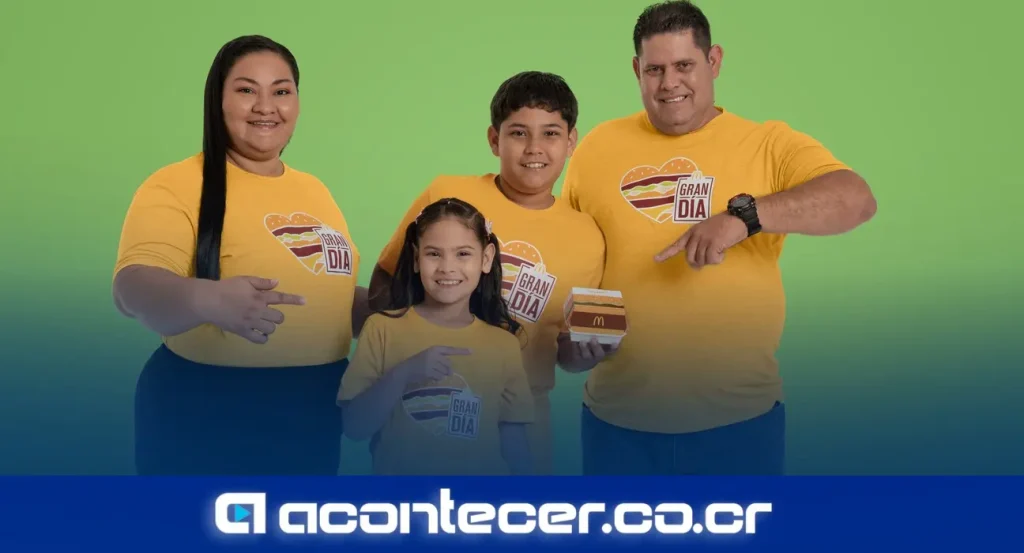 Marianela Ureña, gerente de Comunicaciones de Arcos Dorados Costa Rica, durante el anuncio del Gran Día 2026 de McDonald's