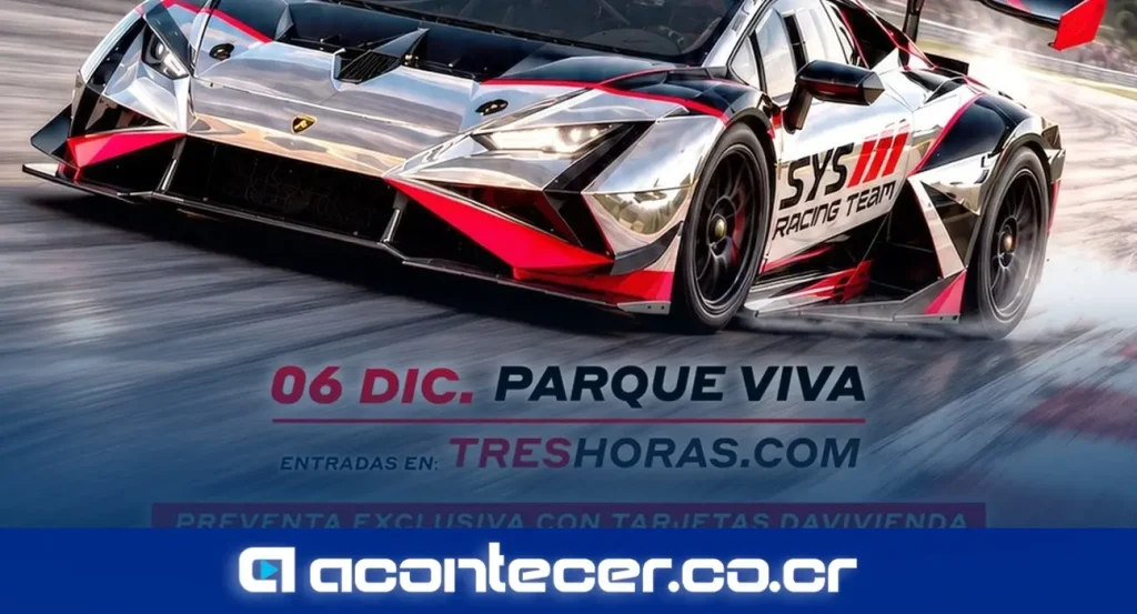Vehículos de competencia en el Circuito Star Cars de Parque Viva durante la presentación de las 3 Horas de Costa Rica 2026, gran final del Campeonato Nacional d