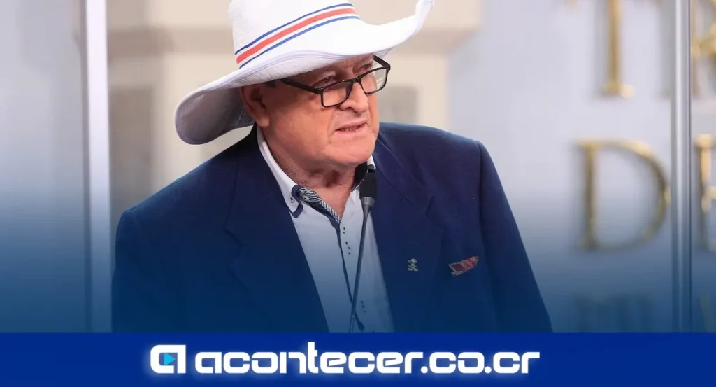 Óscar Campos, exdiputado de Costa Rica, durante declaraciones sobre la cúpula del partido Pueblo Soberano